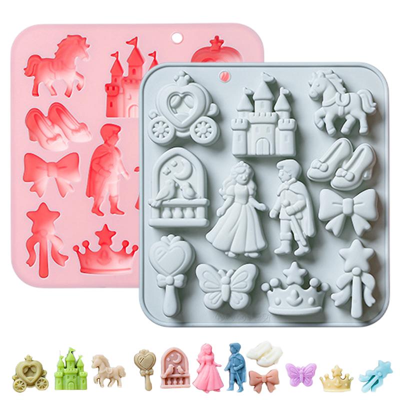 Model Kitchen Set - 12 Cavity Prince, Princess Silicone Mold