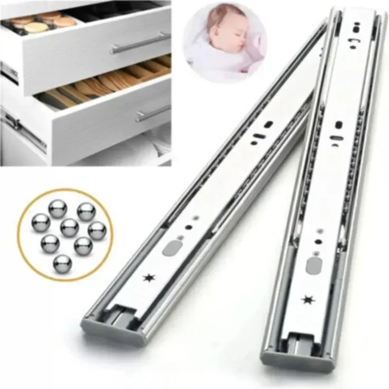 Model Kit Runner Organizer - 2Pcs Three Section Drawer Runners Stainless