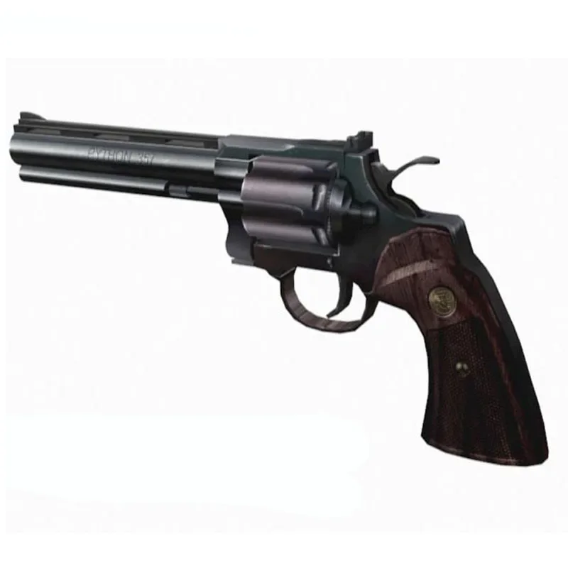 Model Kit Revolver - 1:1 Revolver Python Gun 3D Paper