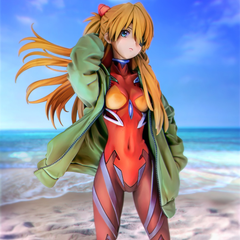 Model Kit Evangelion Bandai - (In Stock) (W_5250) 1/7 Asuka Hoodie