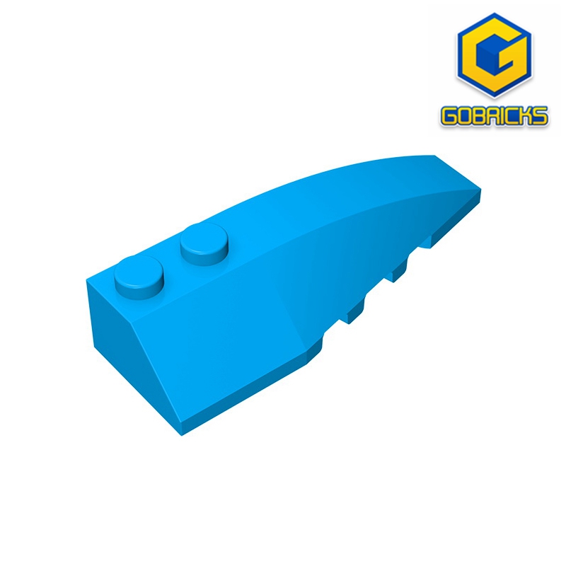 Model Kit Varnish - Gobricks GDS-745 RIGHT SHELL 2X6 W/BOW/ANGLE