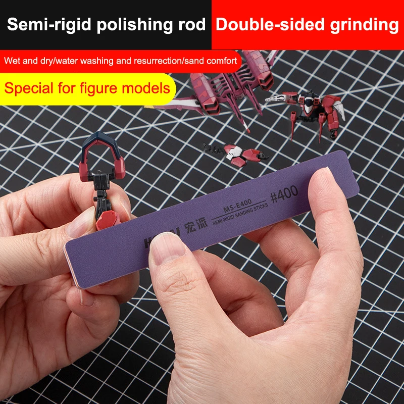 6Pcs MS-E400-1500 Semi-rigid S - Sanding Stick Set recension och pris