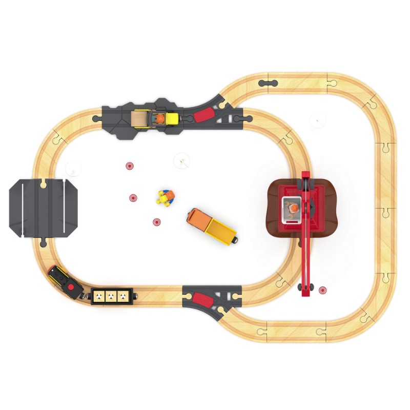 Wooden Railway Track Set Elect - Model Kit Runner recension och pris