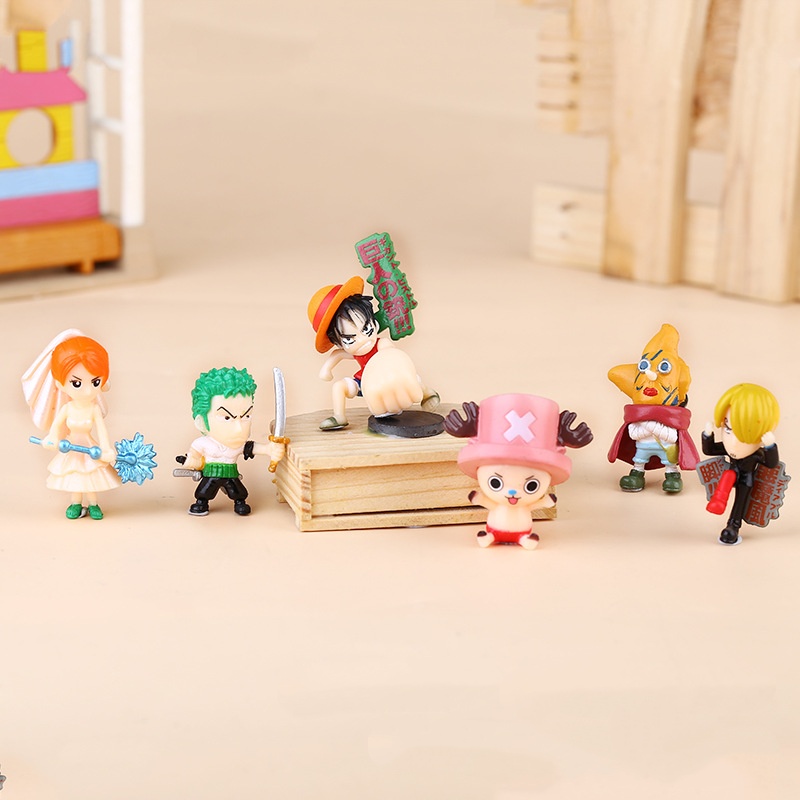 6-12Pcs/Set One Piece Monkey D - Model Kit Chopper recension och pris
