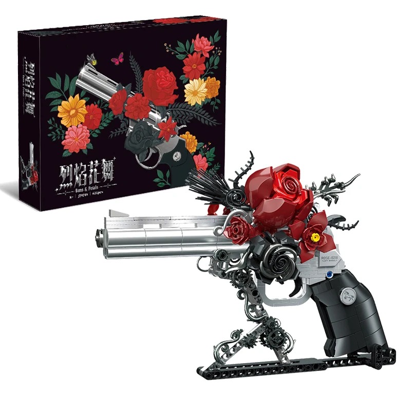 631pcs Rose Revolver Gun Build - Model Kit Revolver recension och pris