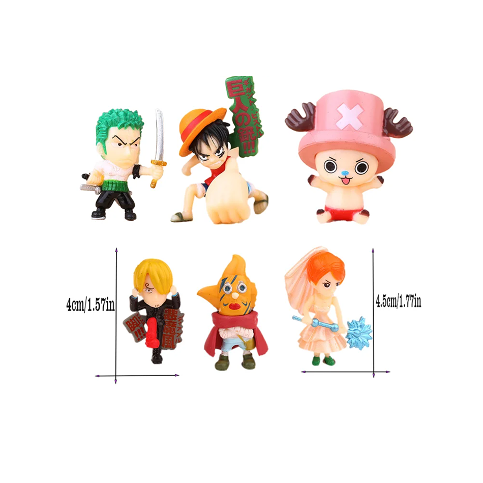 6Pcs/Set One Piece Monkey D. L - Model Kit Chopper recension och pris