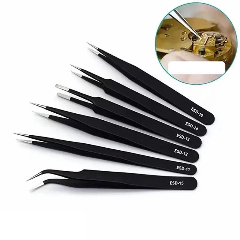 Precision Tweezers Set ESD Ant - Model Kit Perfect Grade recension och pris