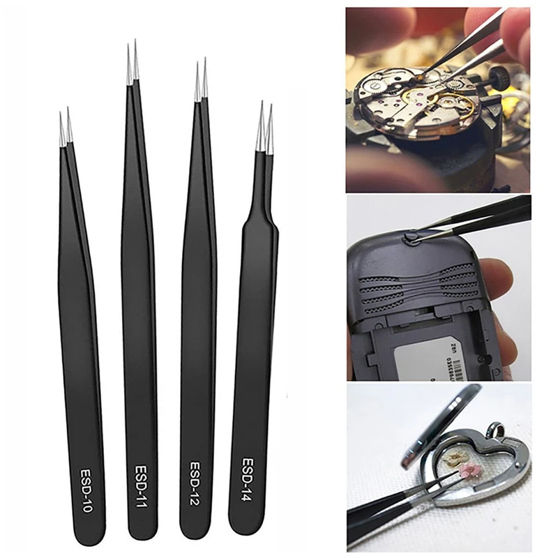 Precision Tweezers Set ESD Ant - Model Kit Perfect Grade recension och pris