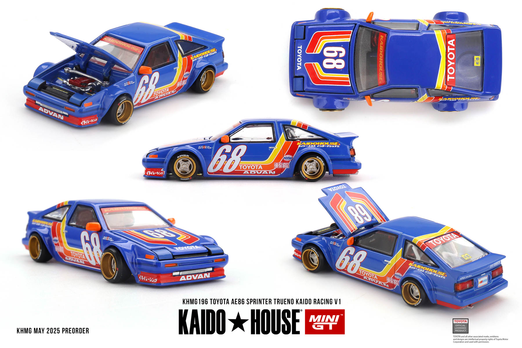 Kaido House + MINIGT Toyota AE - Model Kit Ae86 recension och pris