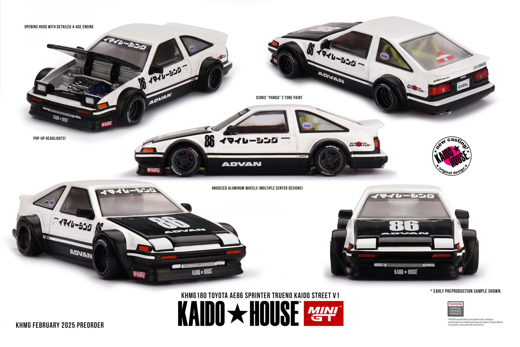 Kaido House + MINIGT Toyota AE - Model Kit Ae86 recension och pris