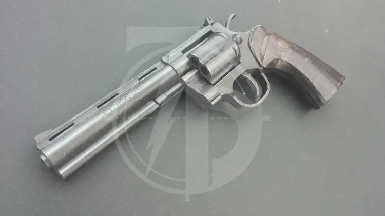 1:1 Revolver Python Gun 3D Pap - Model Kit Revolver recension och pris