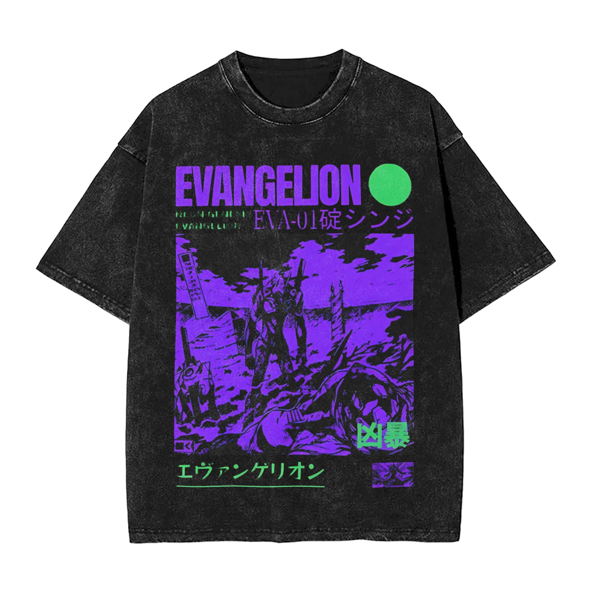 EVA Unit-01 Vintage Washed T-S - Model Kit Evangelion recension och pris