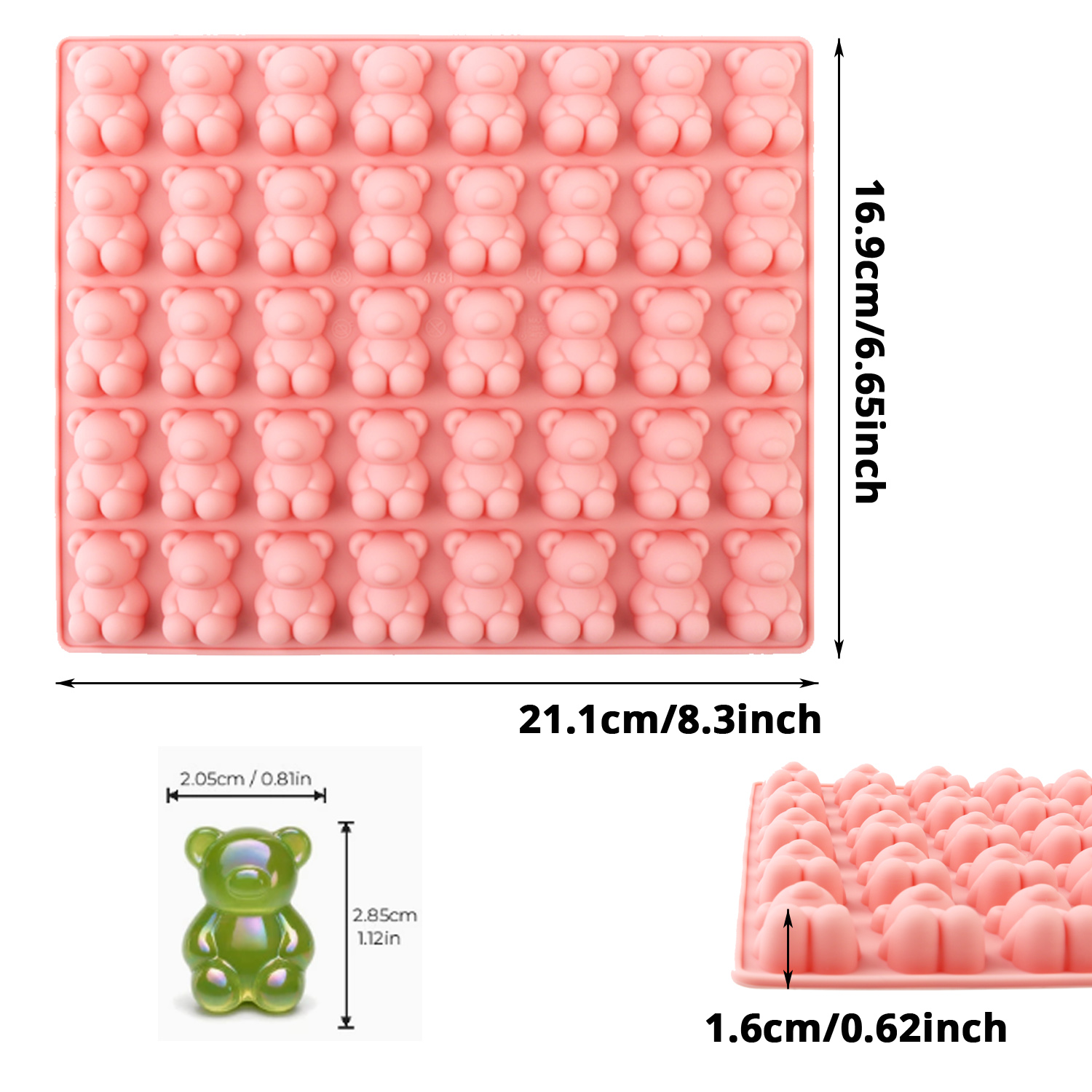 40-Cavity Bear-Shaped Silicone - Model Kitchen Set recension och pris