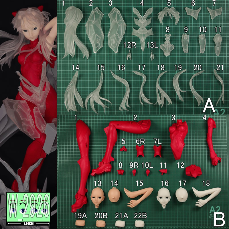 1/4 Asuka Langley Evangelion U - Model Kit Evangelion Bandai recension och pris