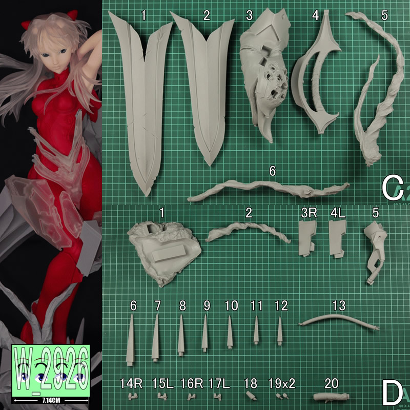 1/4 Asuka Langley Evangelion U - Model Kit Evangelion Bandai recension och pris