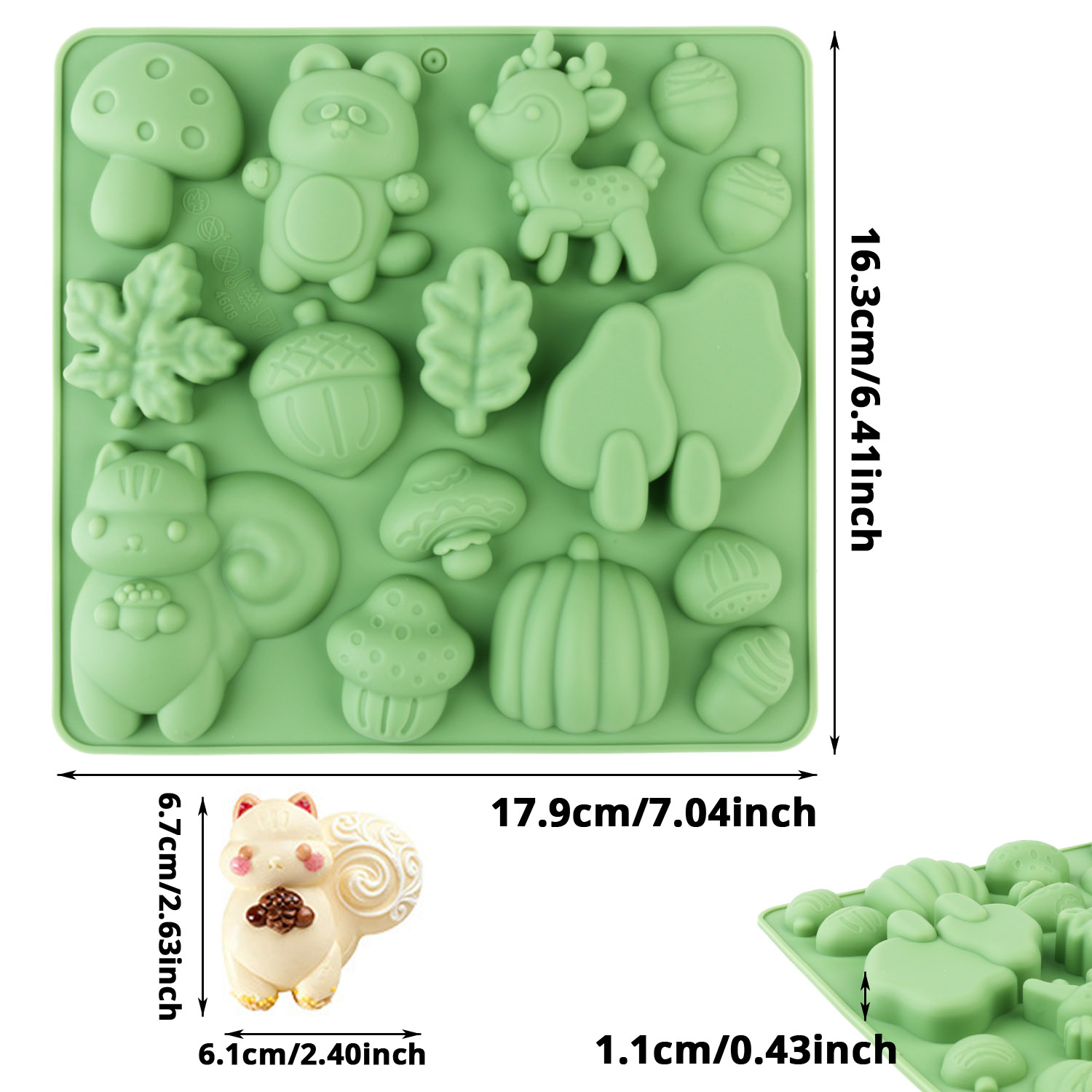 1 Silicone Cake Mold in the Sh - Model Kitchen Set recension och pris