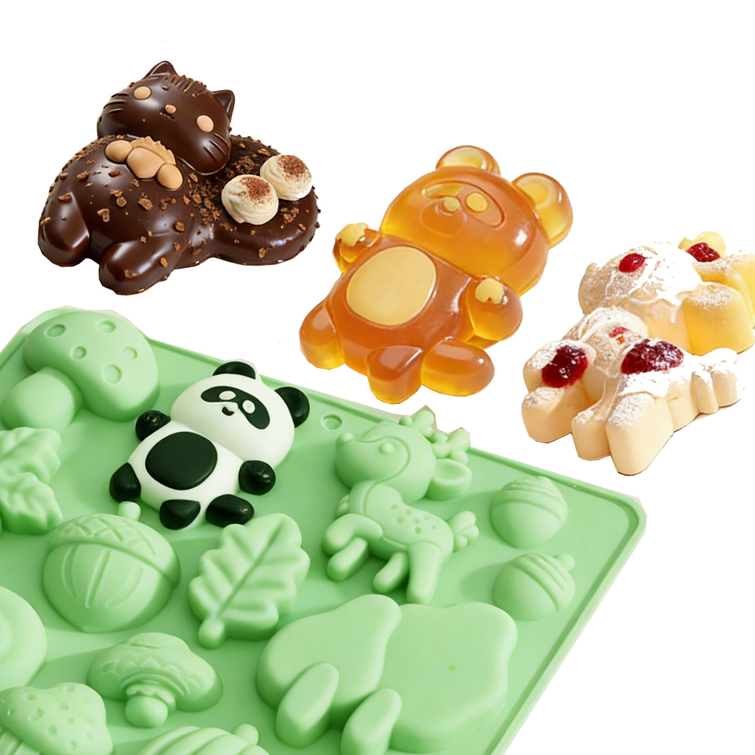 1 Silicone Cake Mold in the Sh - Model Kitchen Set recension och pris