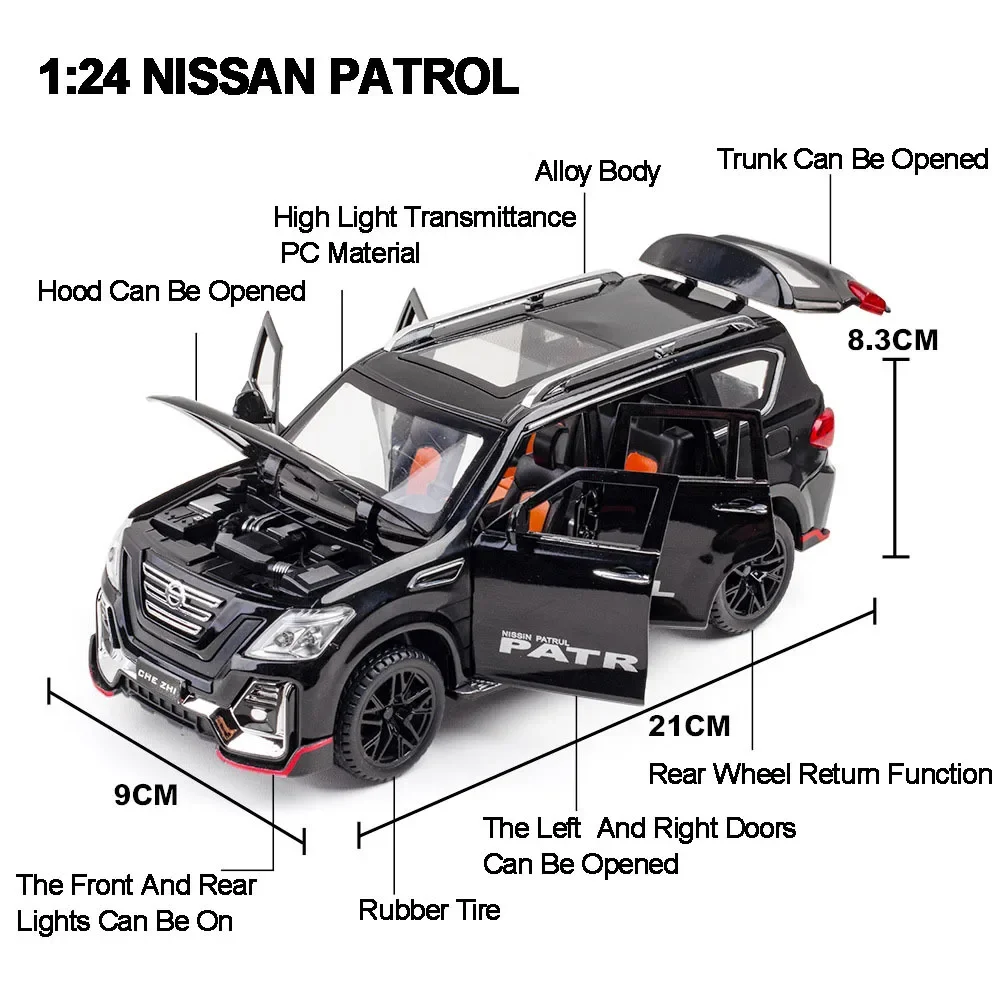 1:24 Nissan Patrol Metal Dieca - Model Kit Runner recension och pris