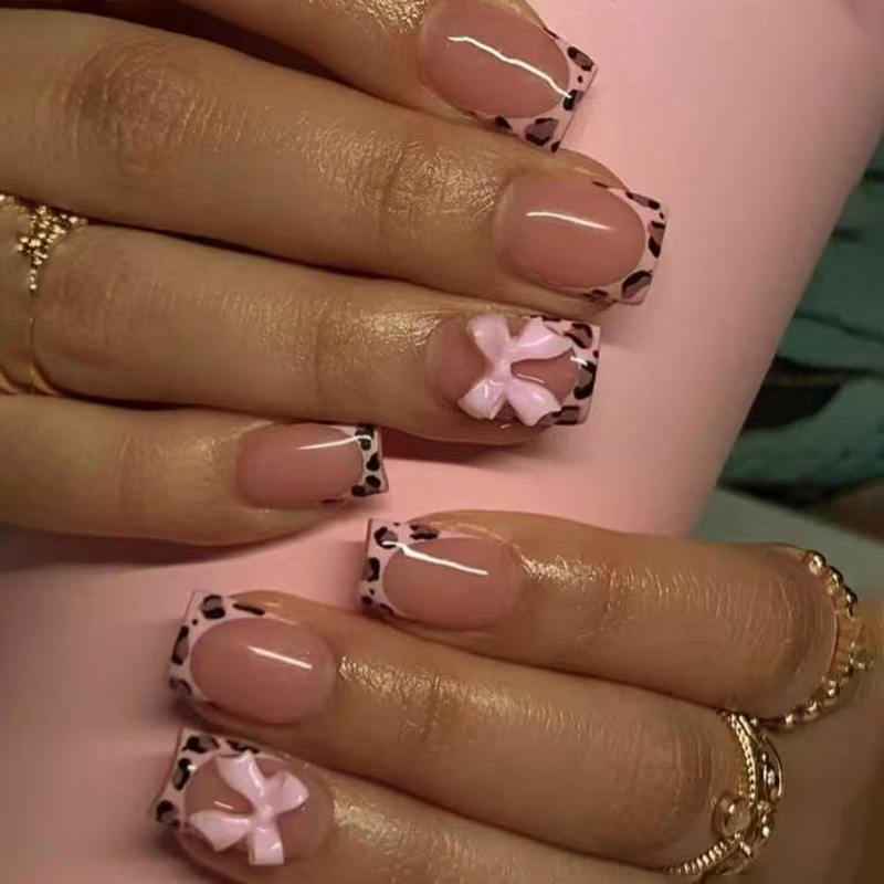 Pink Leopard Print French Tip  - Sanding Stick Set recension och pris