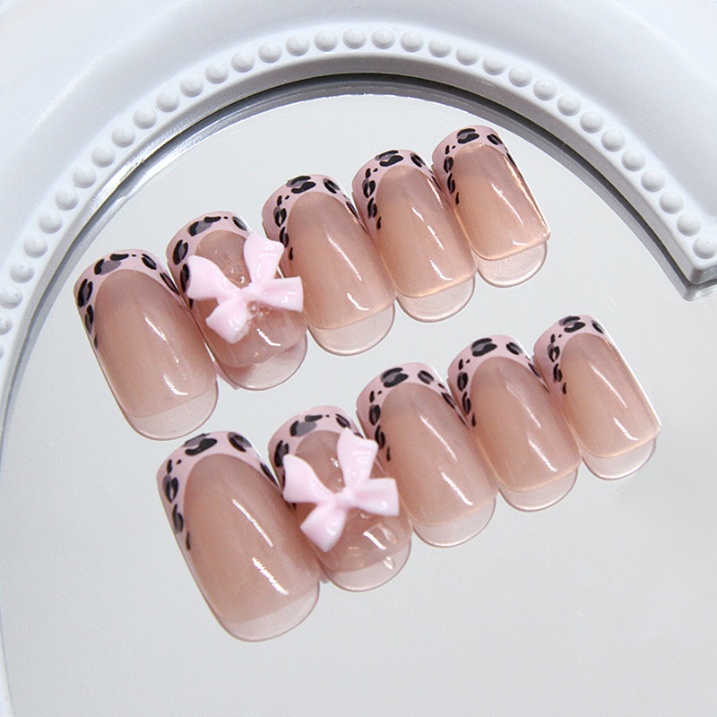 Pink Leopard Print French Tip  - Sanding Stick Set recension och pris