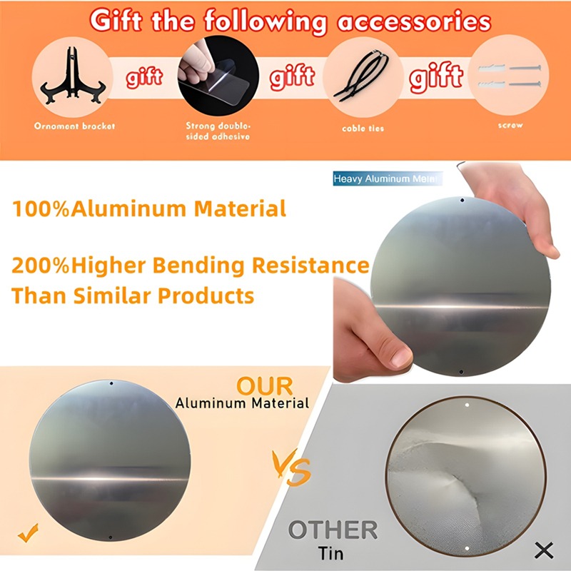 Round Metal Aluminum Sign, 2D  - Model Kitchen Set Aluminium recension och pris