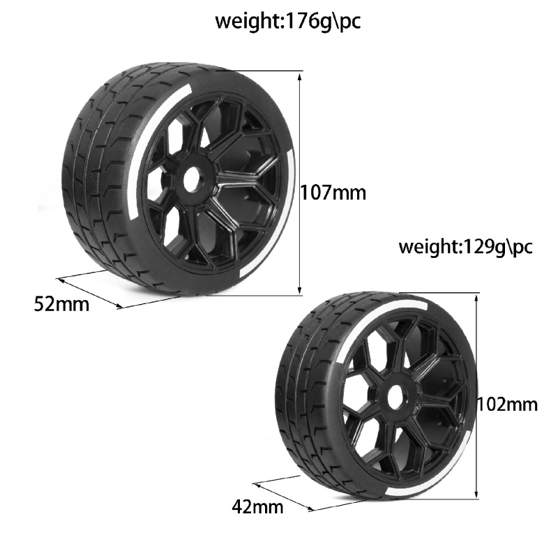 4PCS 102-107mm RC Car On-Road  - Model Kit Mustang recension och pris