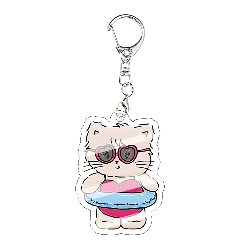 Mikko Kawaii Acrylic Keychain  - Model Kit Girl recension och pris